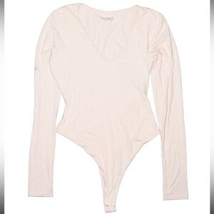 NAKED WARDROBE NUDE LONG SLEEVE BODYSUIT